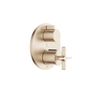 Dornbracht VAIA concealed thermostat with three function volume control - Brushed Champagne (22kt Gold)