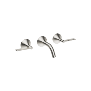 Dornbracht VAIA Wall-mounted basin mixer without pop-up waste - Brushed Platinum