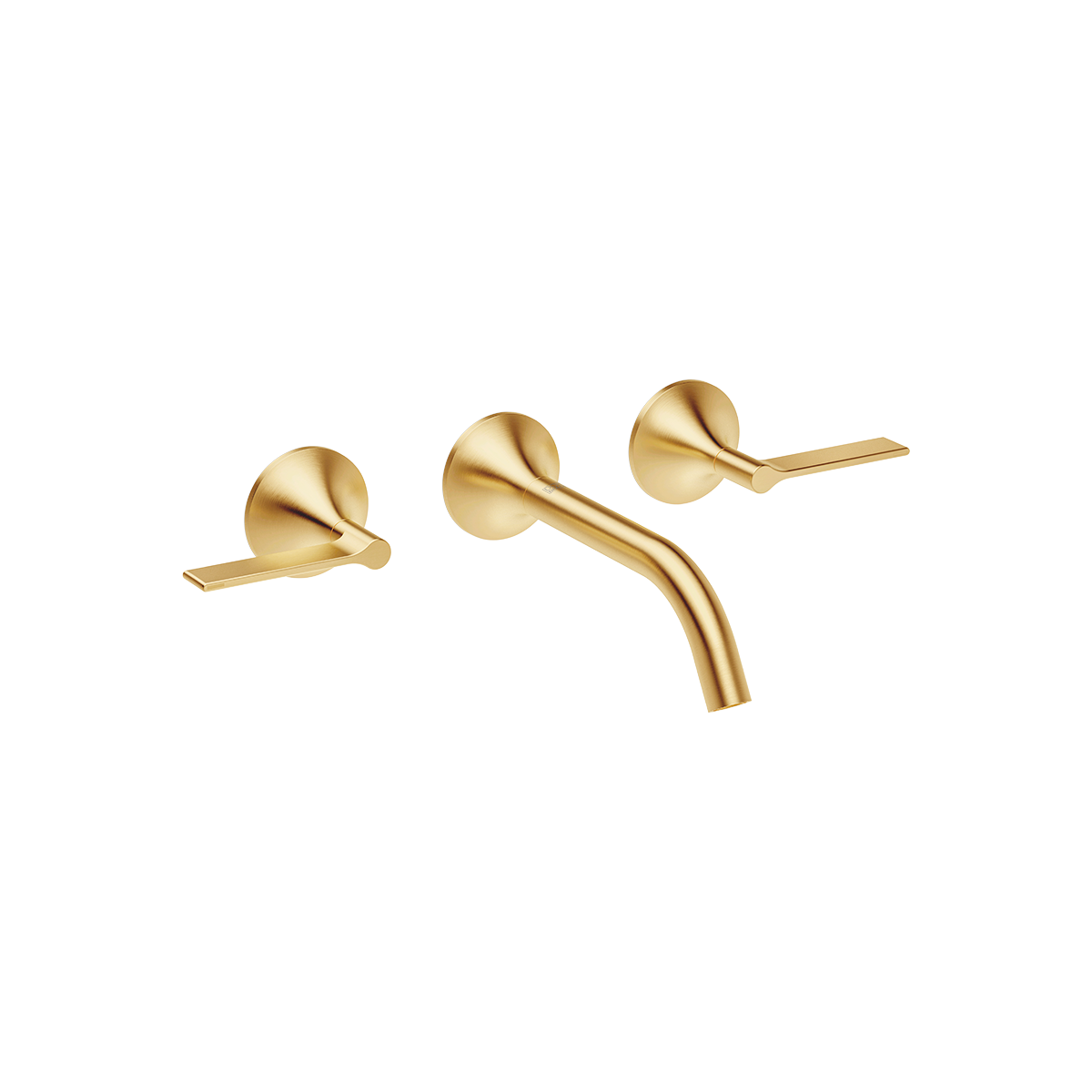 Dornbracht VAIA Wall-mounted basin mixer without pop-up waste - Brushed Durabrass (23kt Gold)