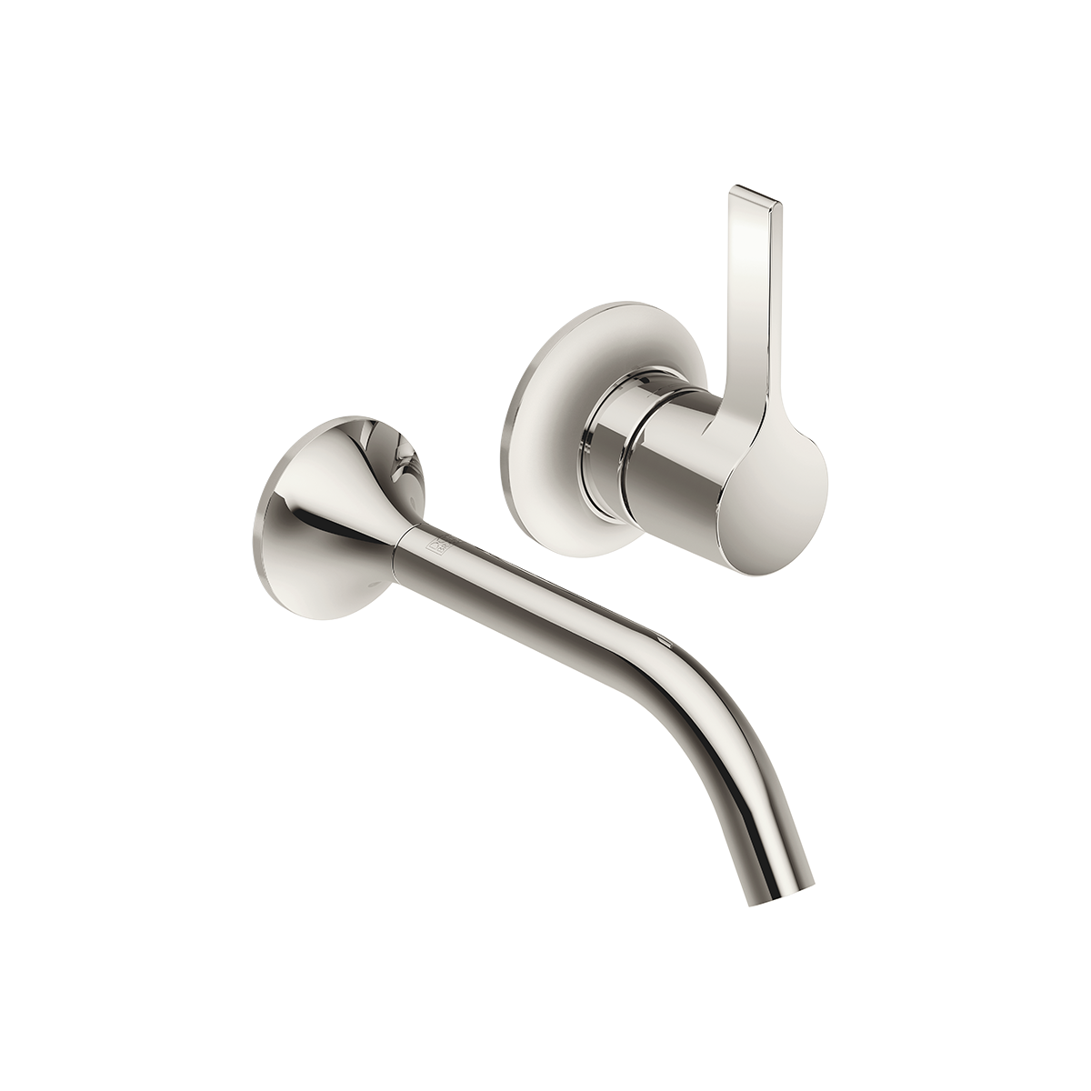 Dornbracht VAIA Wall-mounted single-lever basin mixer without pop-up waste - Platinum