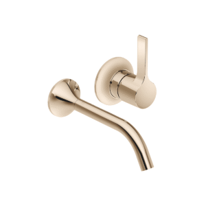Dornbracht VAIA Wall-mounted single-lever basin mixer without pop-up waste - Champagne (22kt Gold)