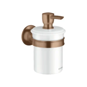 AXOR Montreux Liquid soap dispenser wall-mounted - Brushed Red Gold