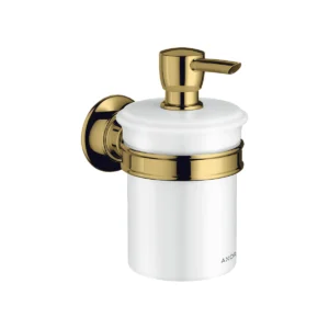AXOR Montreux Liquid soap dispenser wall-mounted - Polished Gold Optic