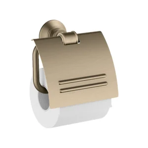 AXOR Montreux Toilet roll holder with cover - Brushed Nickel