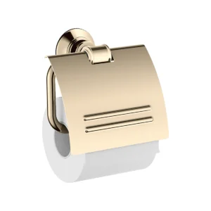 AXOR Montreux Toilet roll holder with cover - Polished Nickel