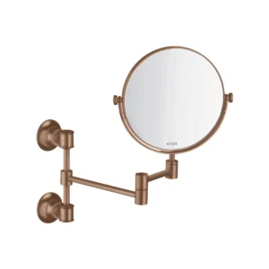 AXOR Montreux Shaving mirror - Brushed Red Gold