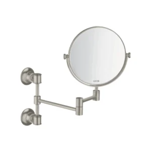 AXOR Montreux Shaving mirror - Stainless Steel Optic