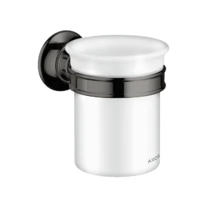 AXOR Montreux Toothbrush tumbler - Polished Black Chrome