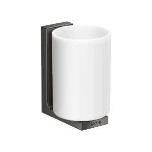 AXOR Universal Rectangular Toothbrush tumbler - Polished Black Chrome