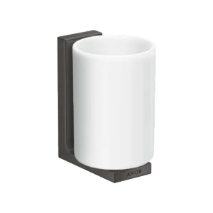 AXOR Universal Rectangular Toothbrush tumbler - Brushed Black Chrome