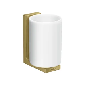 AXOR Universal Rectangular Toothbrush tumbler - Brushed Brass