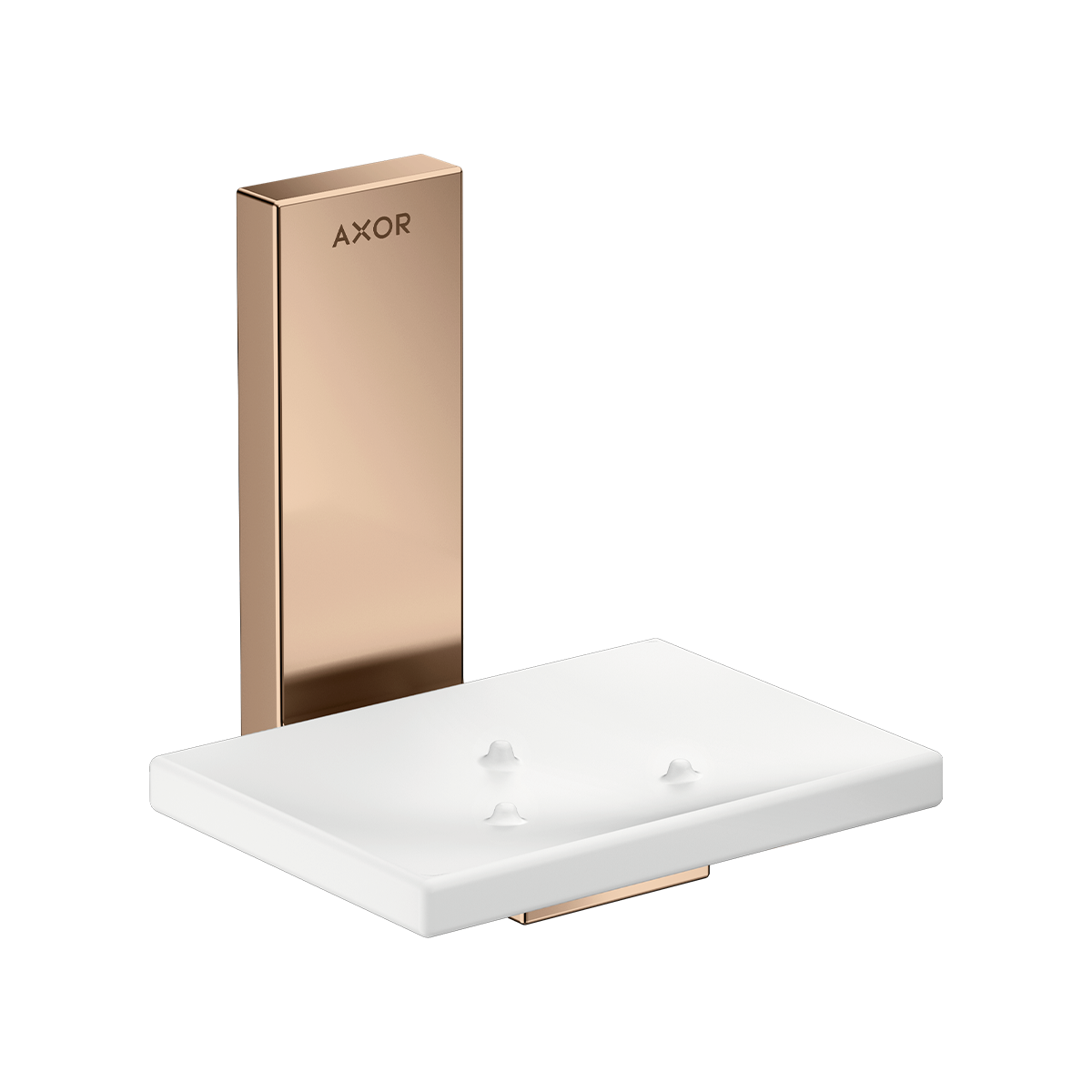 AXOR Universal Rectangular Soap dish - Polished Red Gold