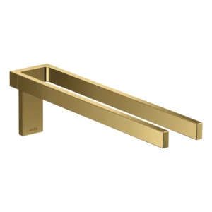AXOR Universal Rectangular Towel holder twin-handle - Polished Gold Optic