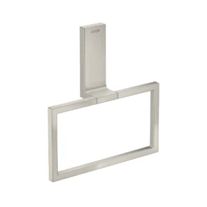AXOR Universal Rectangular Towel ring - Stainless Steel Optic