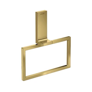 AXOR Universal Rectangular Towel ring - Polished Gold Optic