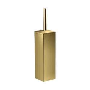 AXOR Universal Rectangular Toilet brush holder wall-mounted - Polished Gold Optic