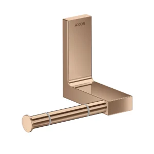 AXOR Universal Rectangular Toilet paper holder - Polished Red Gold