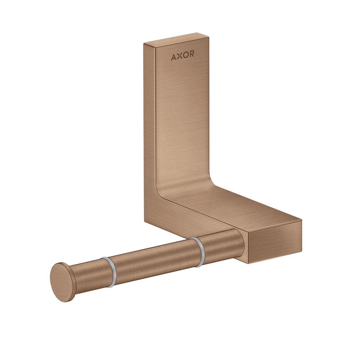 AXOR Universal Rectangular Toilet paper holder - Brushed Red Gold