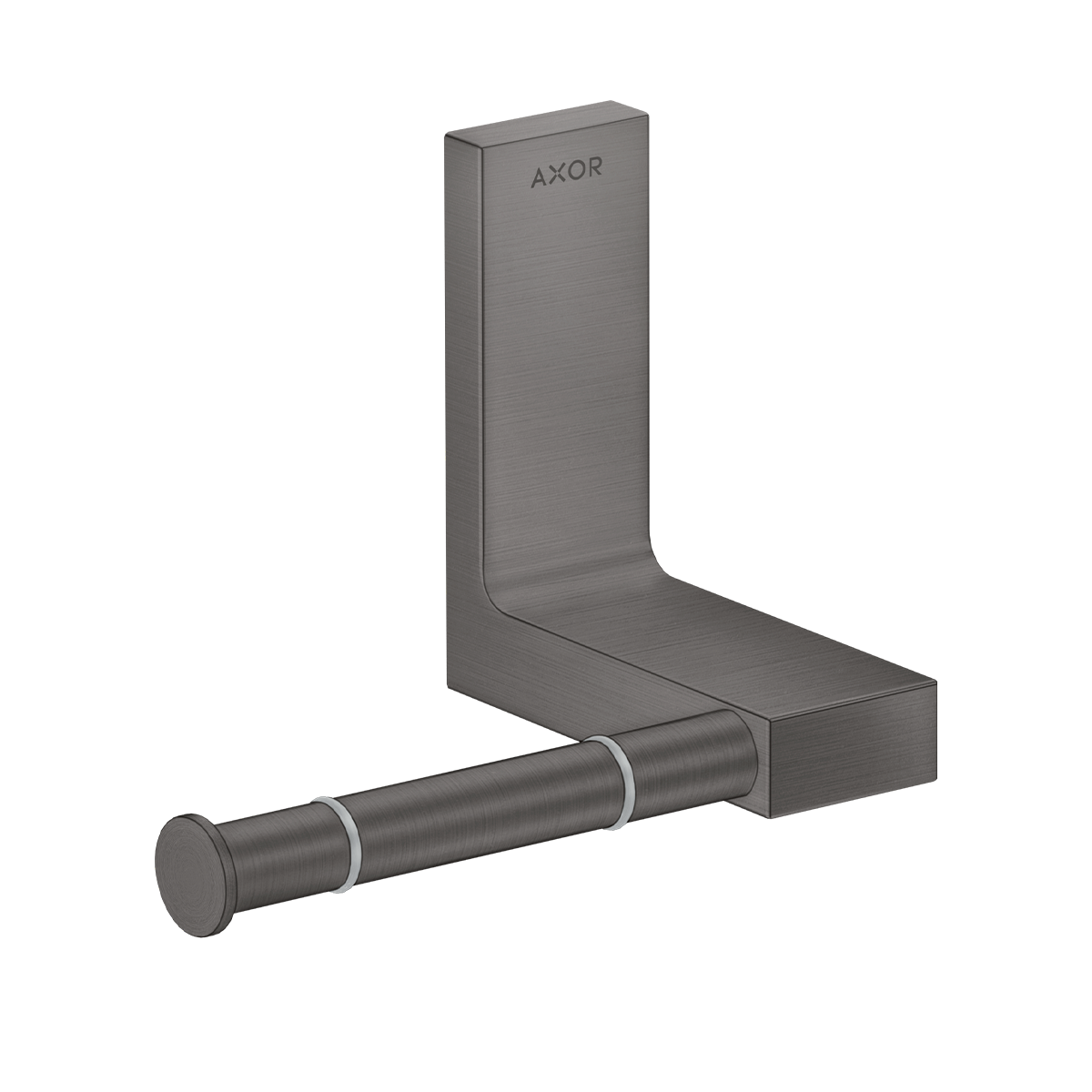 AXOR Universal Rectangular Toilet paper holder - Brushed Black Chrome