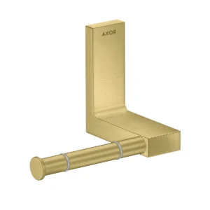 AXOR Universal Rectangular Toilet paper holder - Brushed Brass