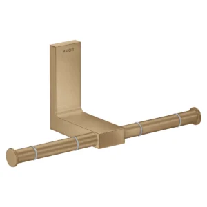 AXOR Universal Rectangular Toilet paper holder double - Brushed Bronze