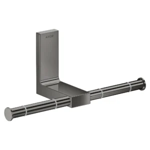 AXOR Universal Rectangular Toilet paper holder double - Polished Black Chrome