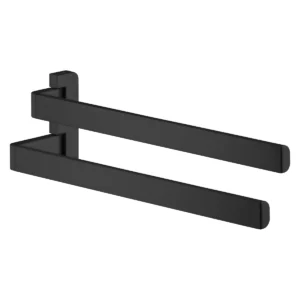 AXOR Universal Softsquare Towel holder twin-handle - Matt Black