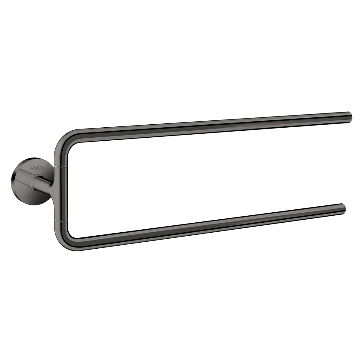 AXOR Universal Circular Towel holder twin-handle - Polished Black Chrome