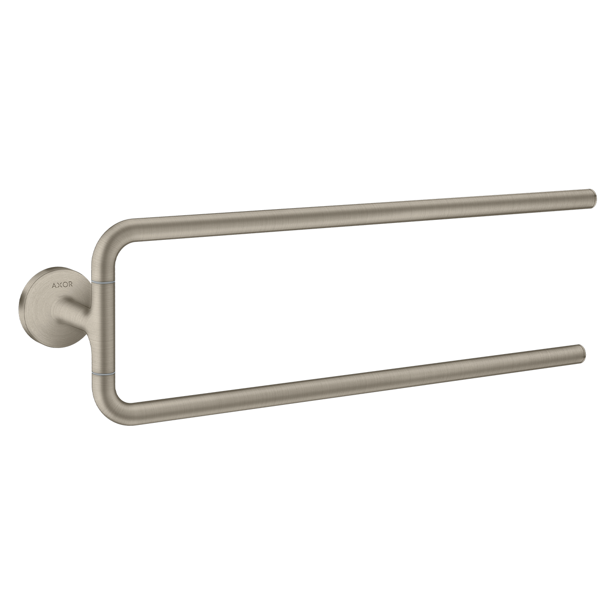 AXOR Universal Circular Towel holder twin-handle - Brushed Nickel