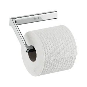 AXOR Universal Softsquare Toilet roll holder without cover - Chrome