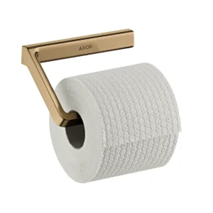 AXOR Universal Softsquare Toilet roll holder without cover - Brushed Bronze