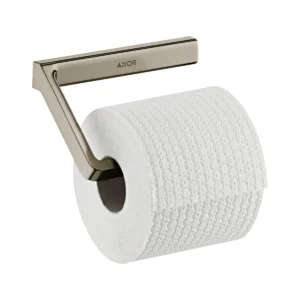 AXOR Universal Softsquare Toilet roll holder without cover - Brushed Nickel