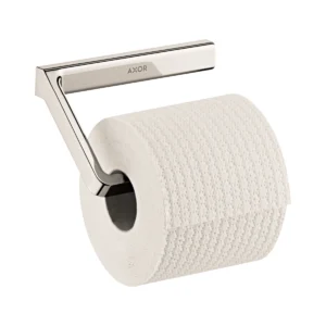 AXOR Universal Softsquare Toilet roll holder without cover - Polished Nickel