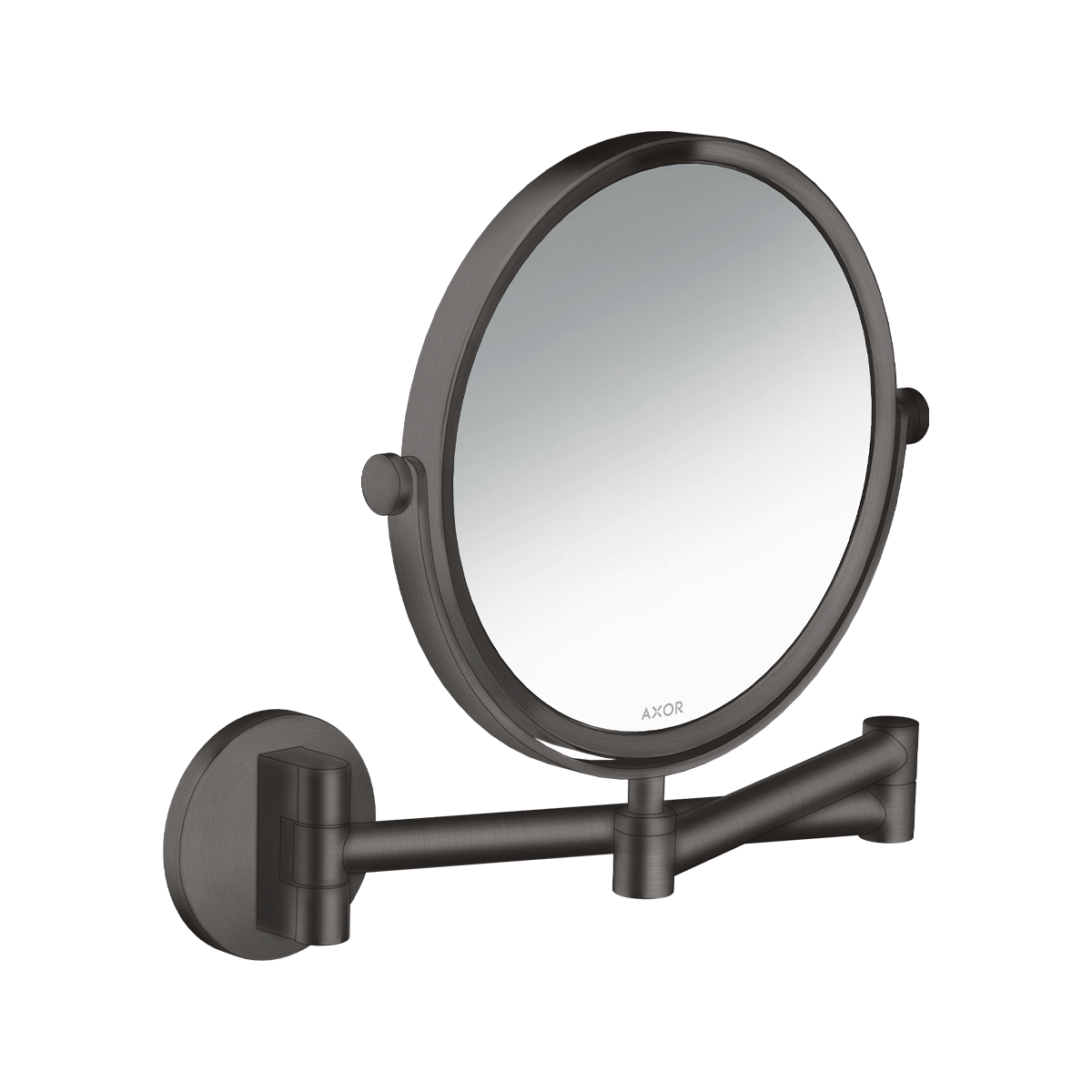 AXOR Universal Circular Shaving mirror - Brushed Black Chrome