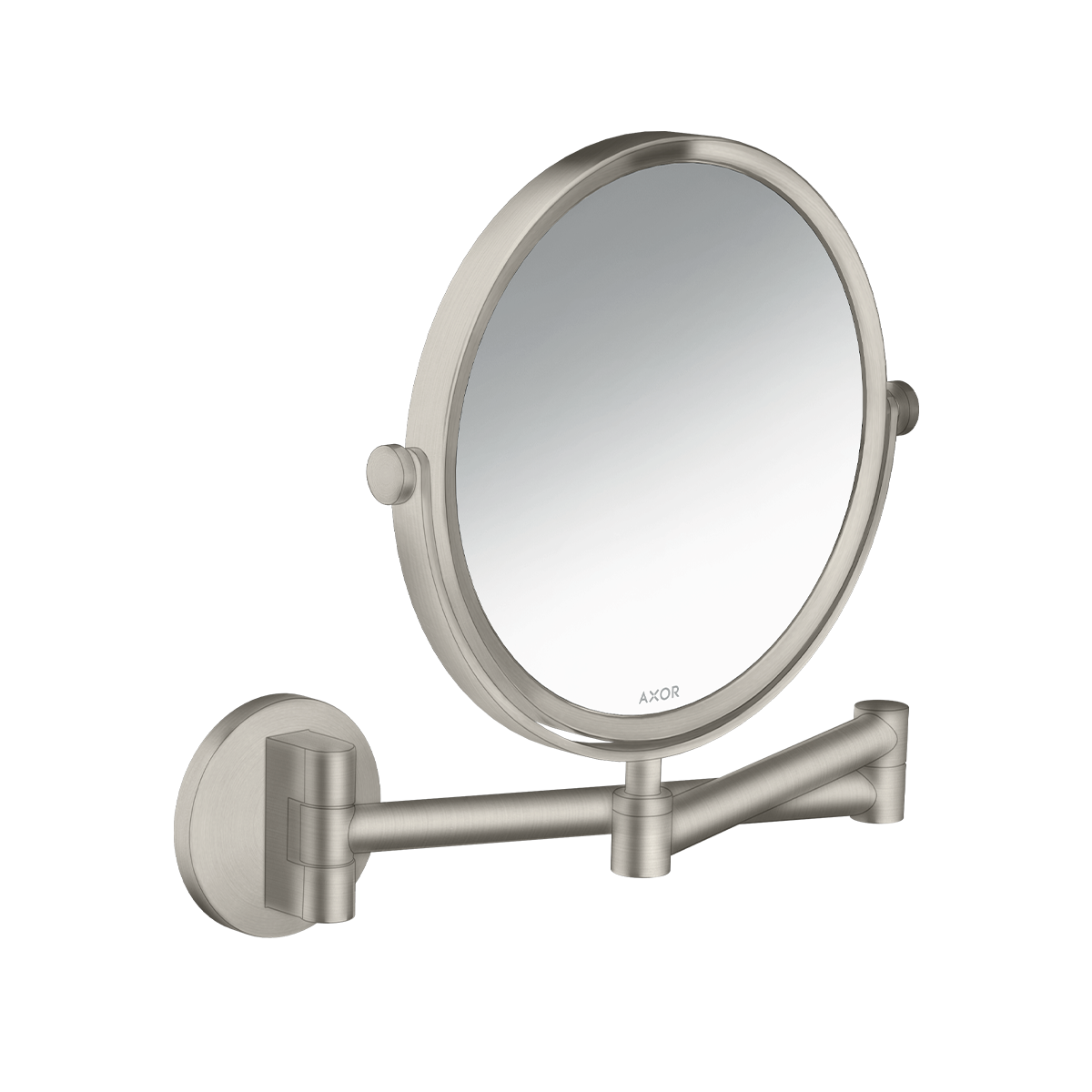 AXOR Universal Circular Shaving mirror - Brushed Nickel