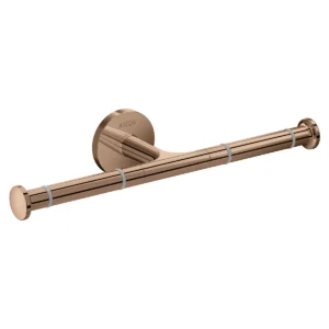 AXOR Universal Circular Toilet paper holder double - Polished Red Gold