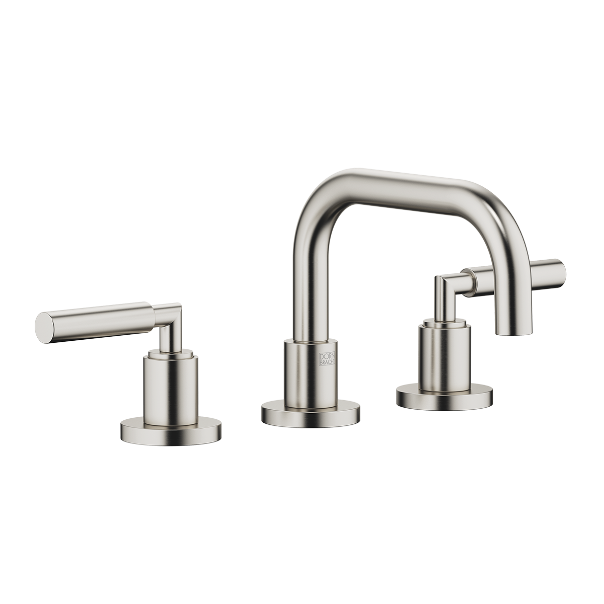 Dornbracht TARA Three-hole basin mixer with pop-up waste with levers - Platinum