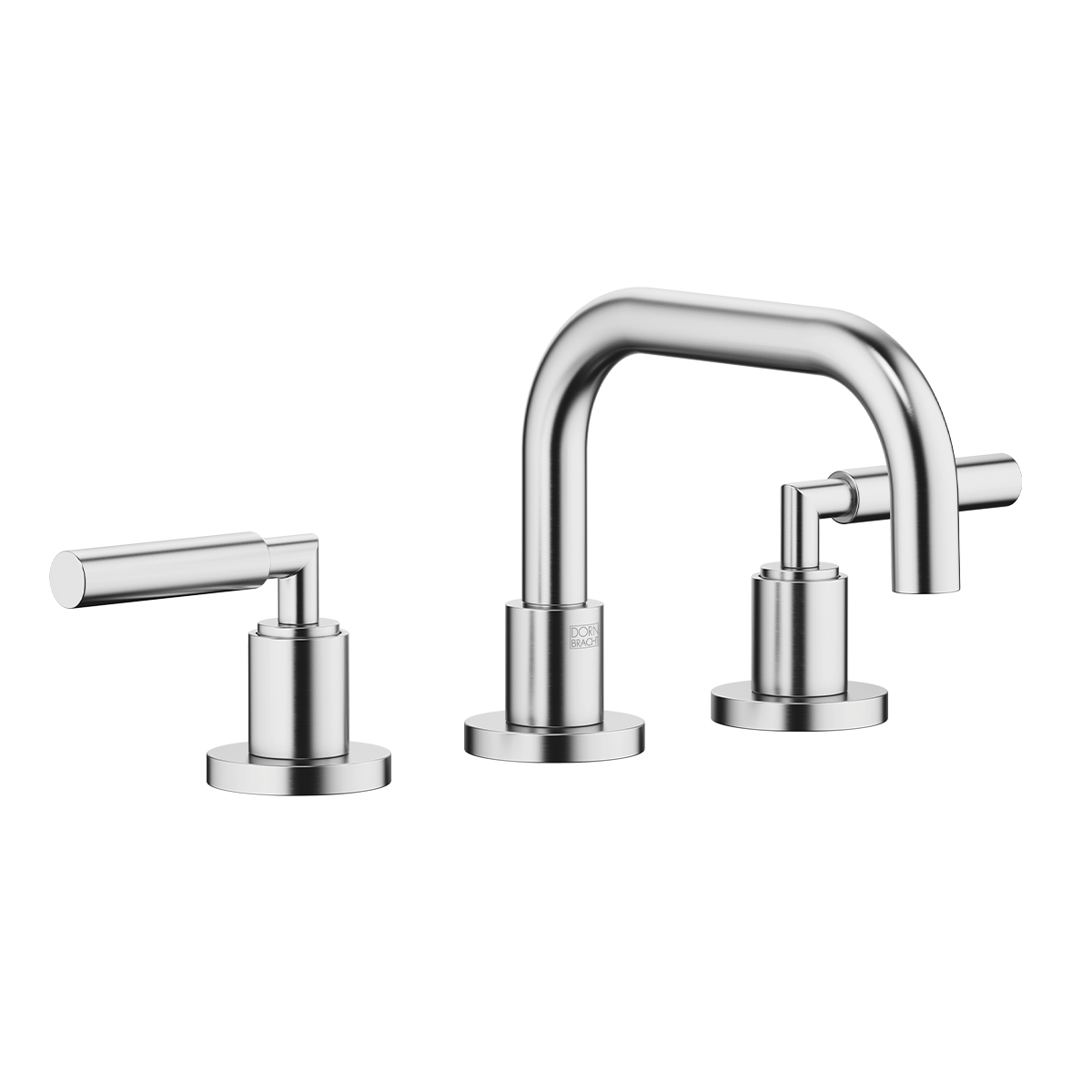 Dornbracht TARA Three-hole basin mixer with pop-up waste with levers - Brushed Chrome