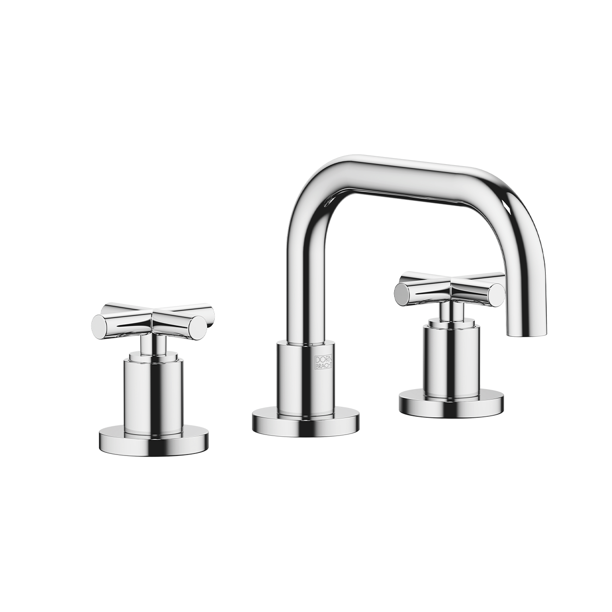 Dornbracht TARA Three-hole basin mixer with pop-up waste with crosshead - Chrome