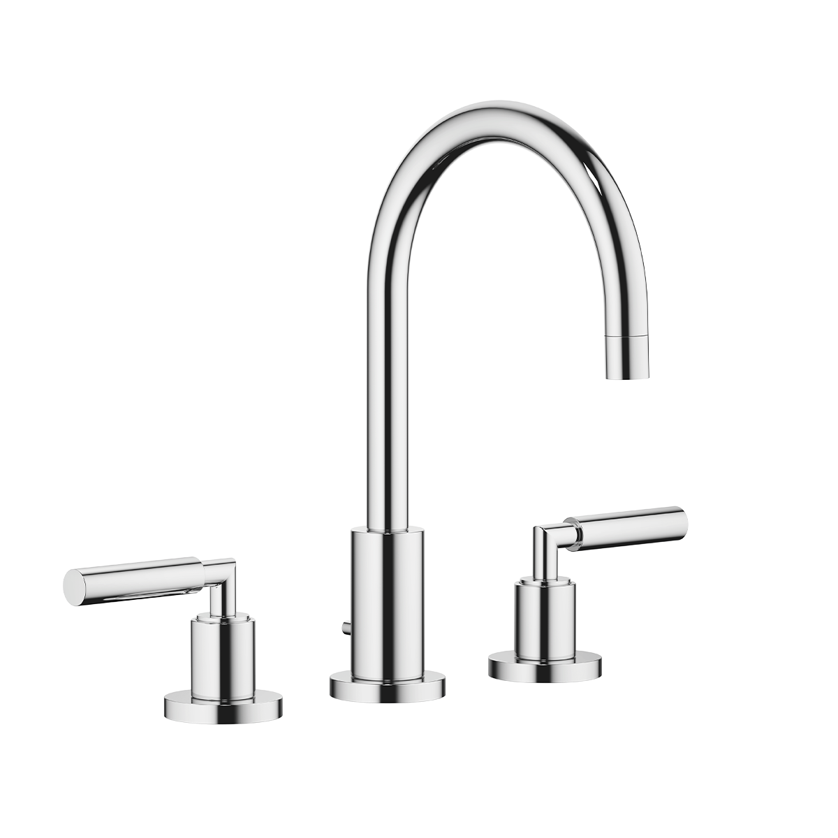 Dornbracht TARA Three-hole basin mixer with pop-up waste 165mm with levers - Chrome