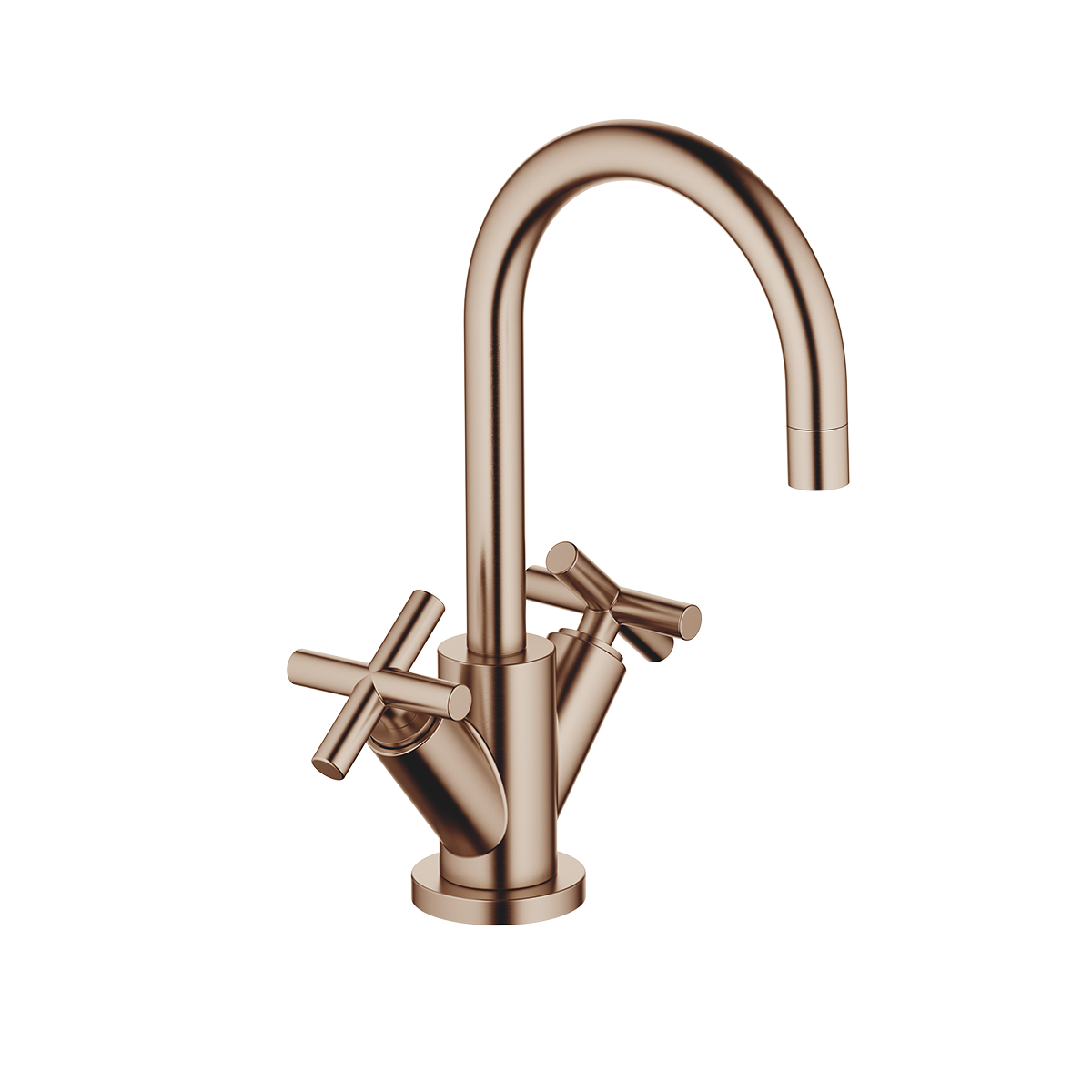 Dornbracht TARA Single-hole basin mixer with pop-up waste 135mm - Brushed Bronze
