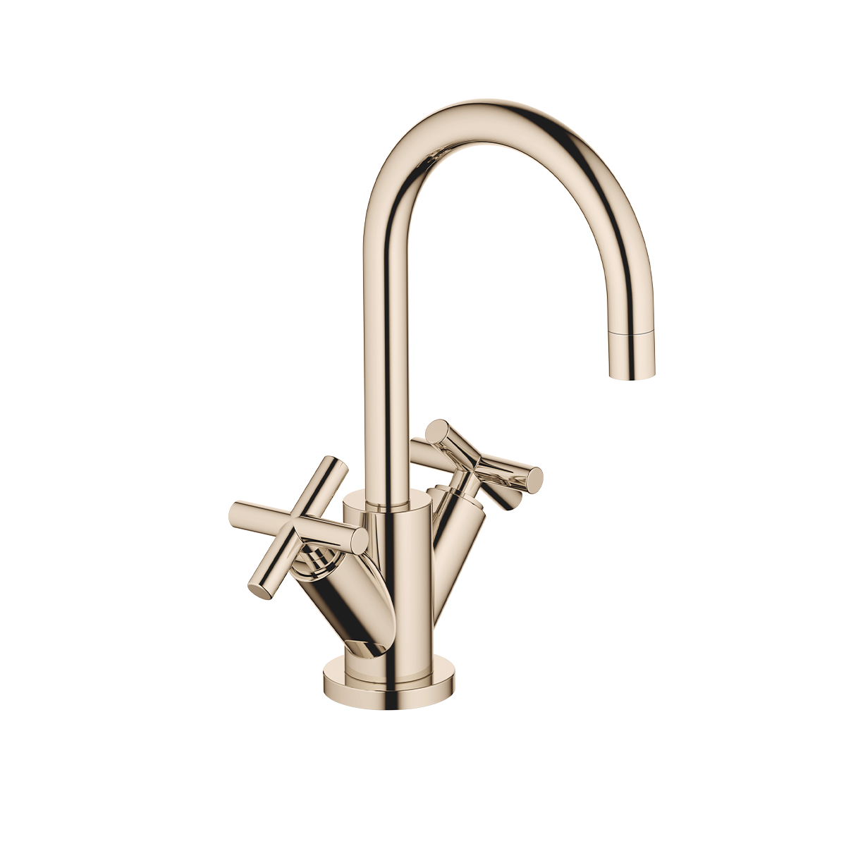 Dornbracht TARA Single-hole basin mixer with pop-up waste 135mm - Champagne (22kt Gold)