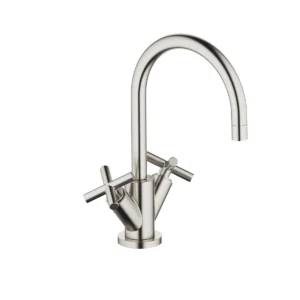 Dornbracht TARA Single-hole basin mixer with pop-up waste 165mm - Brushed Platinum