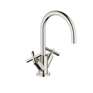Dornbracht TARA Single-hole basin mixer with pop-up waste 165mm - Platinum