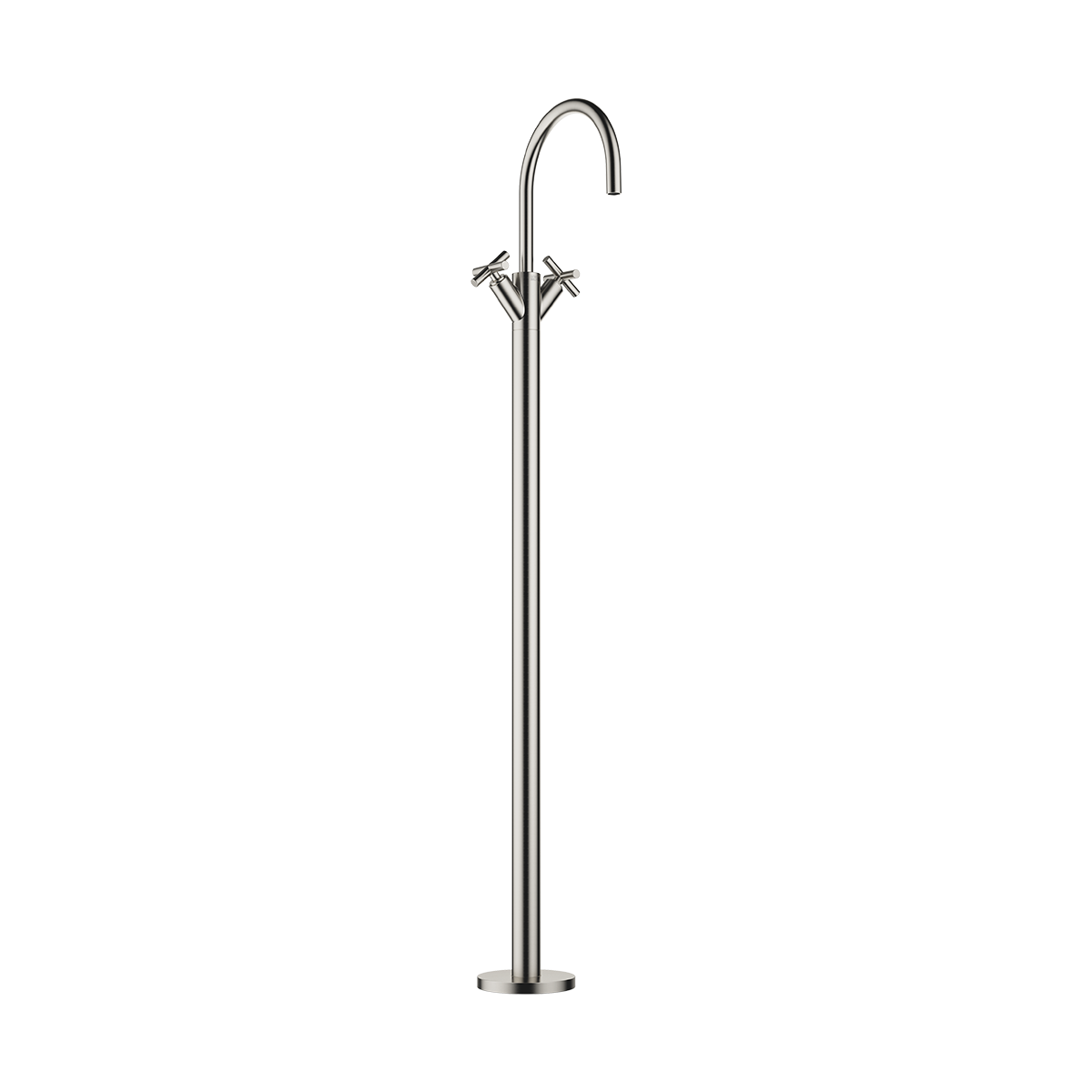 Dornbracht TARA Single-hole basin mixer with stand pipe without pop-up waste - Brushed Platinum