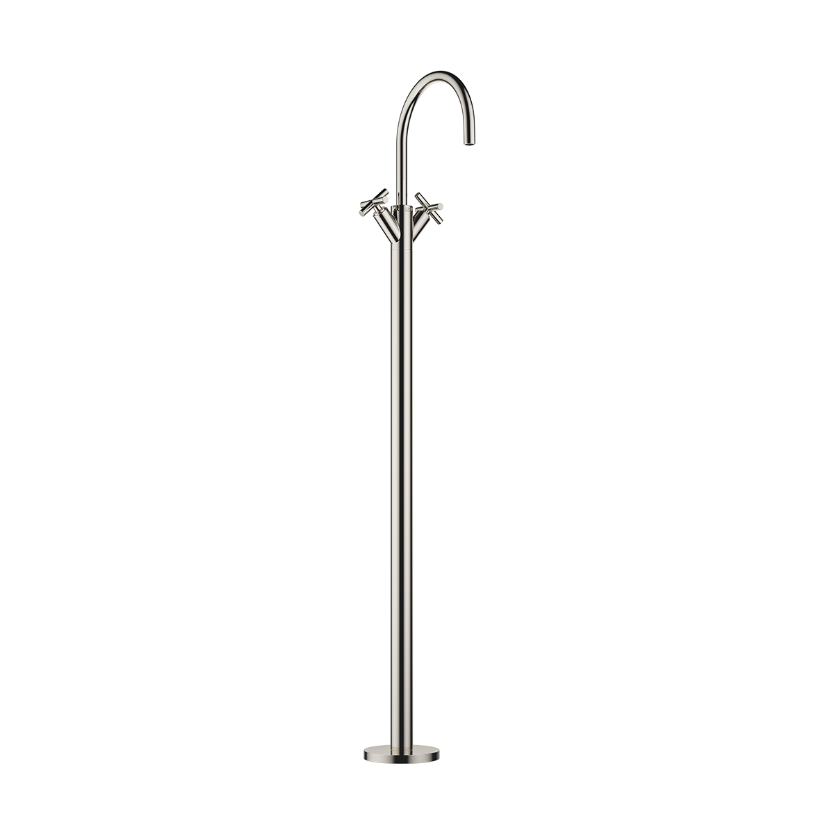 Dornbracht TARA Single-hole basin mixer with stand pipe without pop-up waste - Platinum