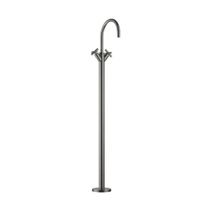 Dornbracht TARA Single-hole basin mixer with stand pipe without pop-up waste - Dark Chrome