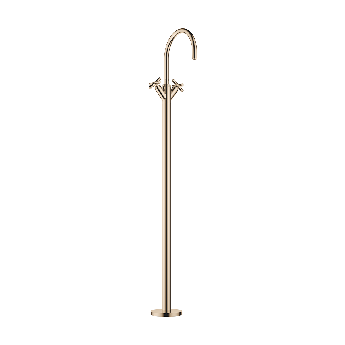 Dornbracht TARA Single-hole basin mixer with stand pipe without pop-up waste - Champagne (22kt Gold)