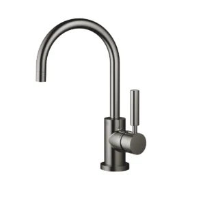 Dornbracht TARA Single-lever basin mixer with pop-up waste 166mm - Dark Chrome