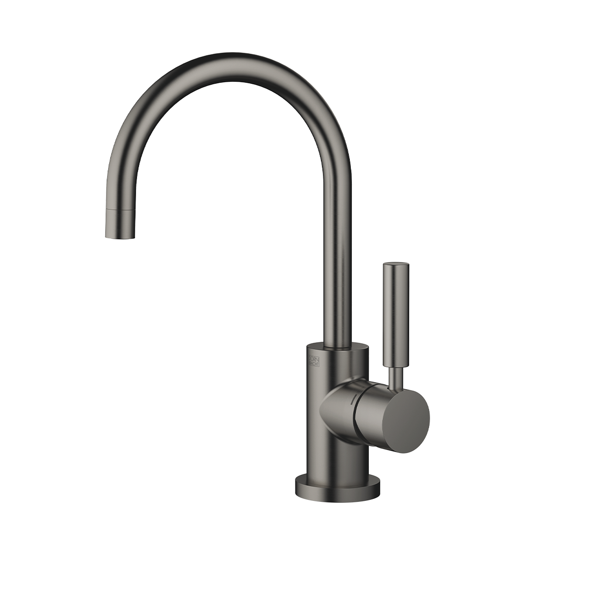 Dornbracht TARA Single-lever basin mixer with pop-up waste 166mm - Brushed Dark Platinum